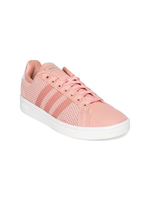 

ADIDAS Women Peach-Coloured Grand Court Sneakers