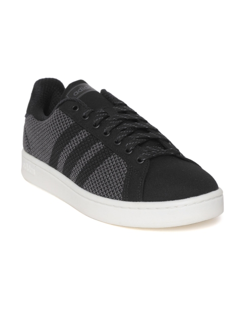 

ADIDAS Men Black & Grey Grand Court Sneakers