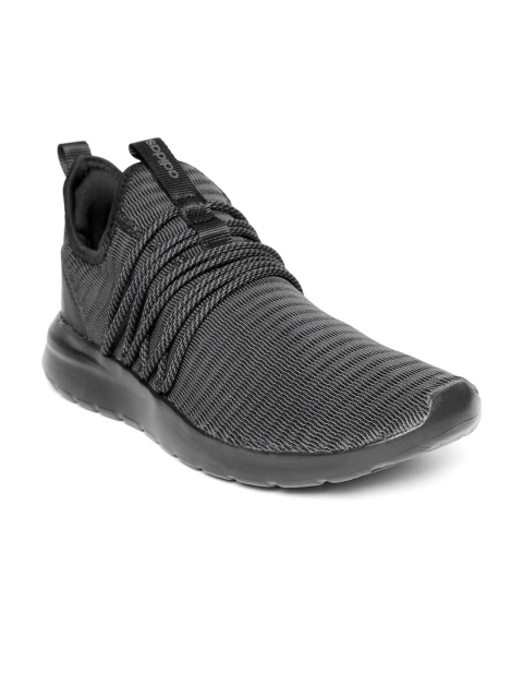 

ADIDAS Men Charcoal Grey Lite Racer Adapt Woven Design Sneakers