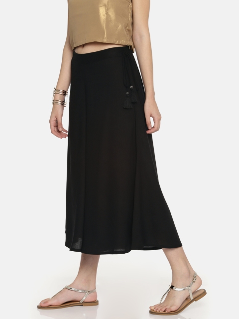 

Colour Me by Melange Women Black Regular Fit Solid Culottes