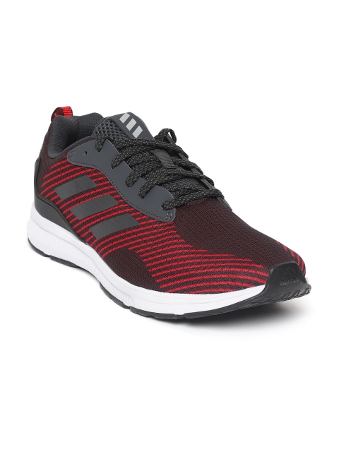 

ADIDAS Men Burgundy & Red KYRIS 1 Striped Running Shoes