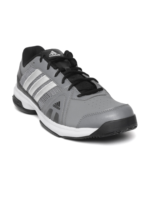 

ADIDAS Men Grey Smash Indoor Tennis Shoes