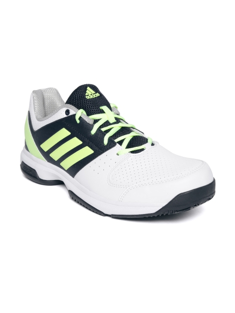 

ADIDAS Men White & Navy Hase Perforated Tennis Shoes