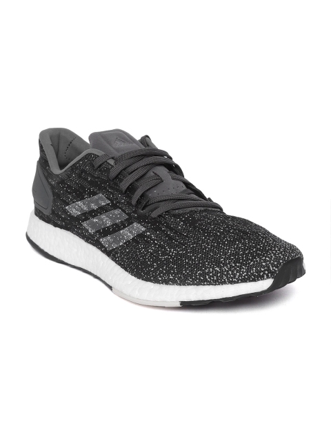 

ADIDAS Men Charcoal Grey Pureboost DPR Running Shoes