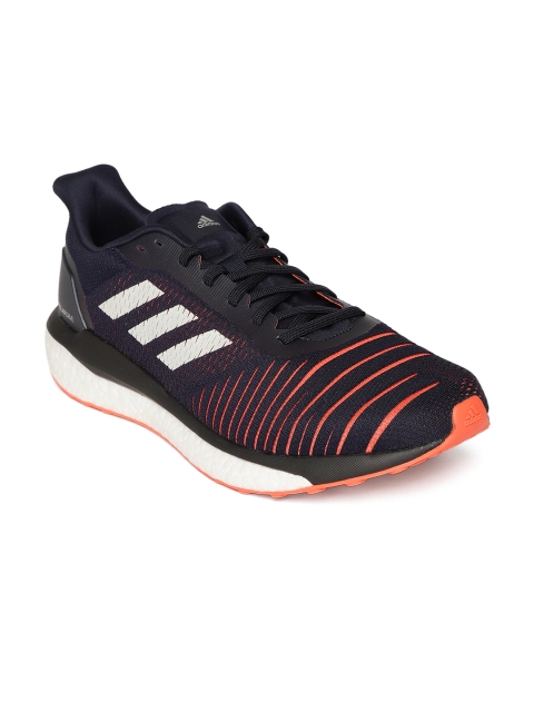 

ADIDAS Men Navy Blue & Orange Solar Drive Running Shoes