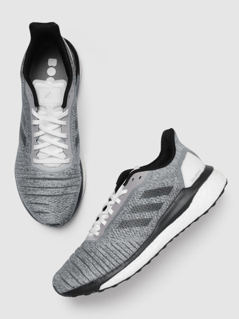 

ADIDAS Men Grey Melange & Black Solar Drive Running Shoes