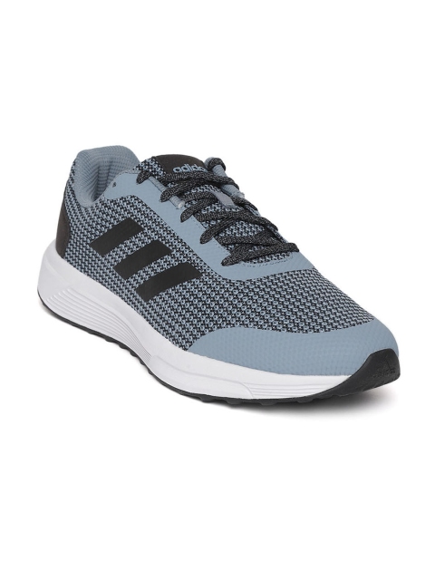 

ADIDAS Men Blue & Black Woven Design Helkin 3 Running Shoes