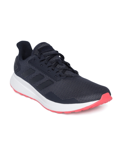 

ADIDAS Men Navy Blue & White DURAMO 9 Running Shoes