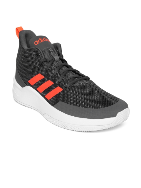 

ADIDAS Men Grey SPEEDEND2END Textile High-Top Basketball Shoes