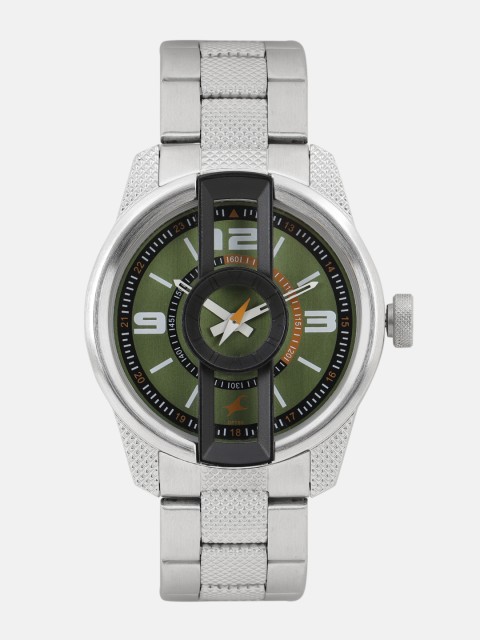 

Fastrack Men Olive Green Analogue Watch 3152KM02