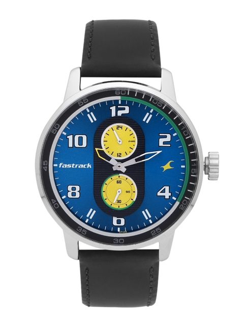 

Fastrack Men Blue & Yellow Analogue Watch NK3159SL02_OR2