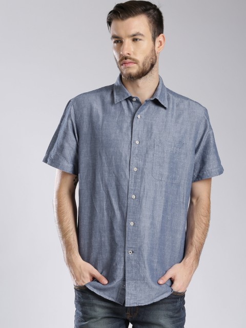 

Nautica Blue Casual Shirt