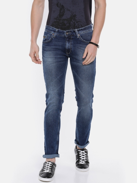 

SPYKAR Men Blue Skinny Fit Low-Rise Clean Look Stretchable Jeans