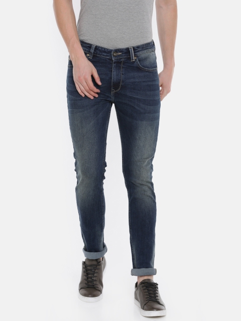 

SPYKAR Men Navy Blue Slim Fit Low-Rise Clean Look Stretchable Jeans