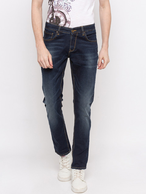 

SPYKAR Men Navy Blue Skinny Fit Low-Rise Clean Look Jeans