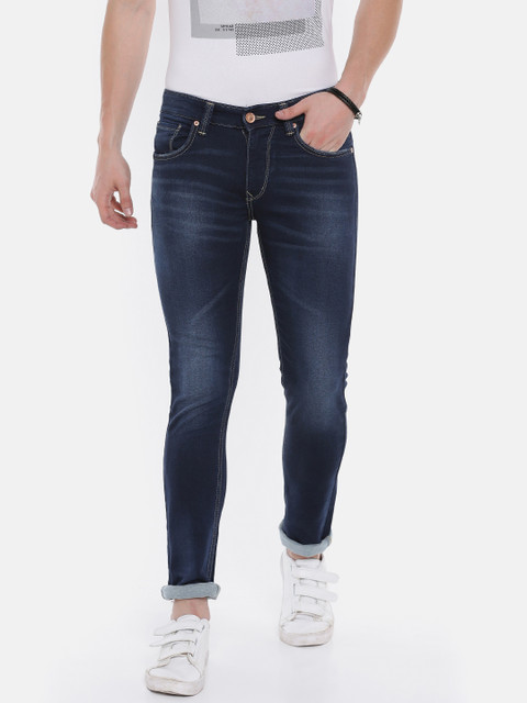 

SPYKAR Men Blue Skinny Fit Low-Rise Clean Look Jeans