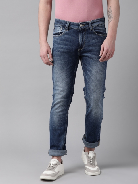 

SPYKAR Men Blue Regular Fit Low-Rise Clean Look Stretchable Jeans