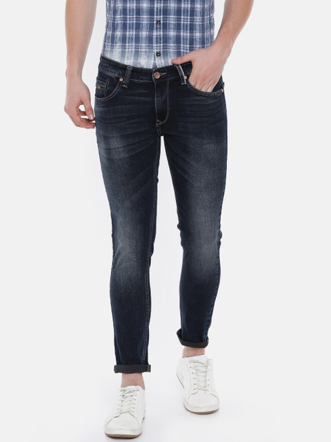 

SPYKAR Men Blue Super Skinny Fit Low-Rise Clean Look Stretchable Jeans