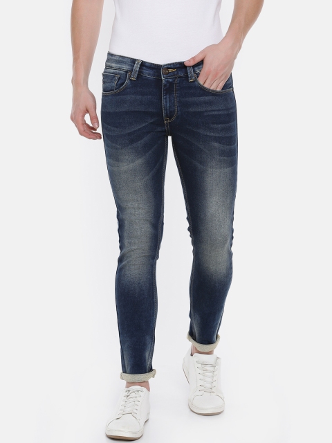 

SPYKAR Men Navy Blue Super Skinny Fit Low-Rise Clean Look Jeans