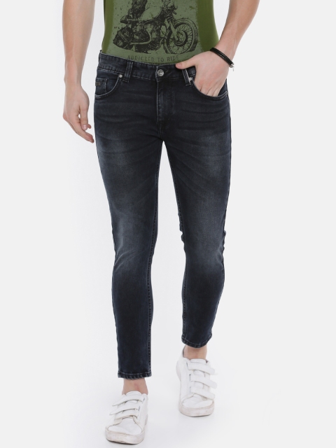 

SPYKAR Men Black Slim Fit Low-Rise Clean Look Jeans, Blue