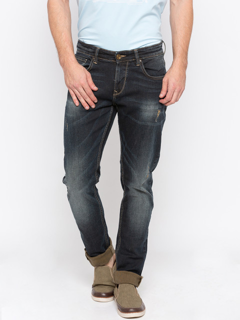 

SPYKAR Men Grey Slim Fit Low-Rise Low Distress Jeans