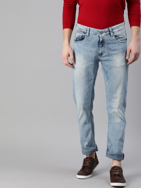 

SPYKAR Men Blue Regular Fit Low-Rise Clean Look Stretchable Jeans