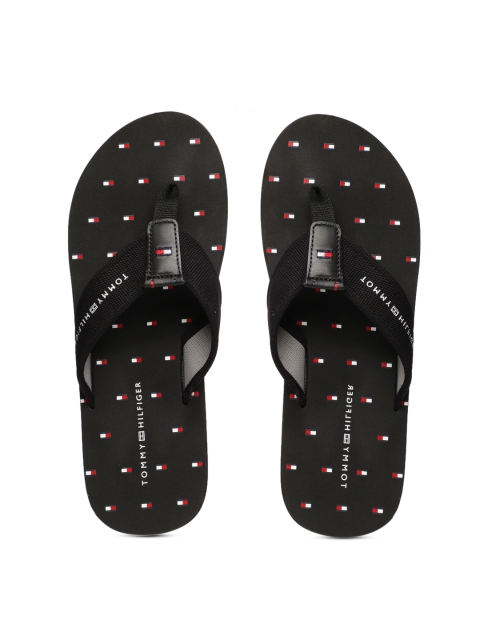 

Tommy Hilfiger Men Black Printed Thong Flip-Flops