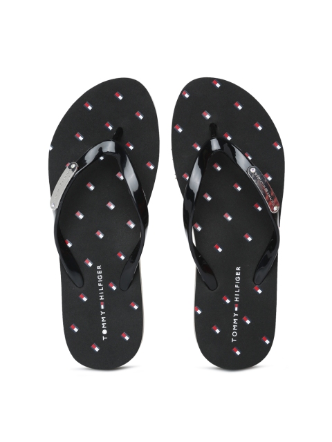 

Tommy Hilfiger Women Black Solid Thong Flip-Flops