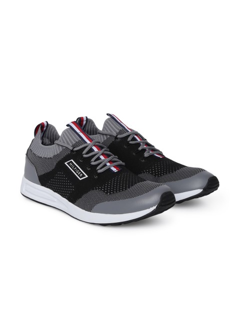 

Tommy Hilfiger Men Grey & Black Sneakers