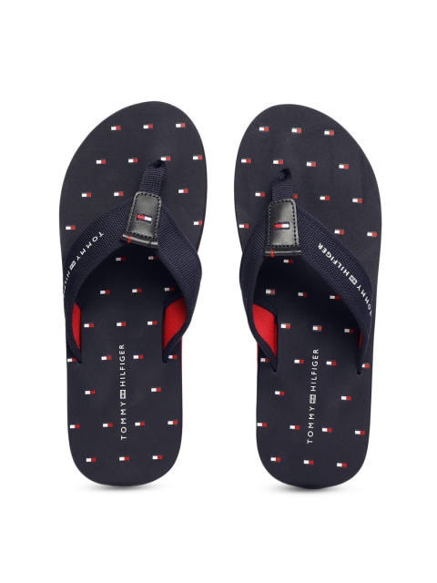 

Tommy Hilfiger Men Blue Printed Thong Flip-Flops