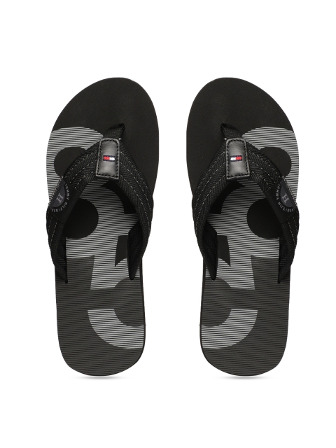 

Tommy Hilfiger Men Black Solid Thong Flip-Flops