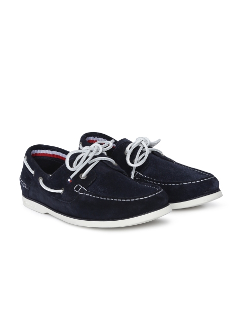 

Tommy Hilfiger Men Navy Blue Boat Suede Shoes