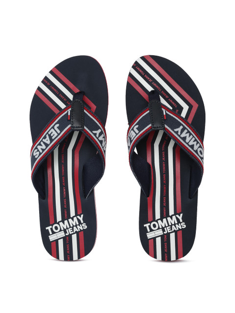 

Tommy Hilfiger Women Navy Blue Printed Thong Flip-Flops