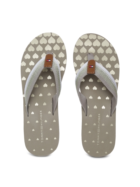 

Tommy Hilfiger Women Grey Solid Thong Flip-Flops