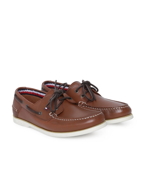 

Tommy Hilfiger Men Brown Boat Leather Shoes