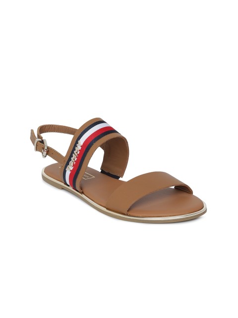 

Tommy Hilfiger Women Brown Striped Open Toe Flats