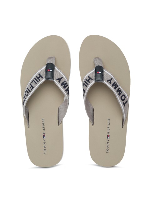 

Tommy Hilfiger Women Beige Printed Thong Flip-Flops
