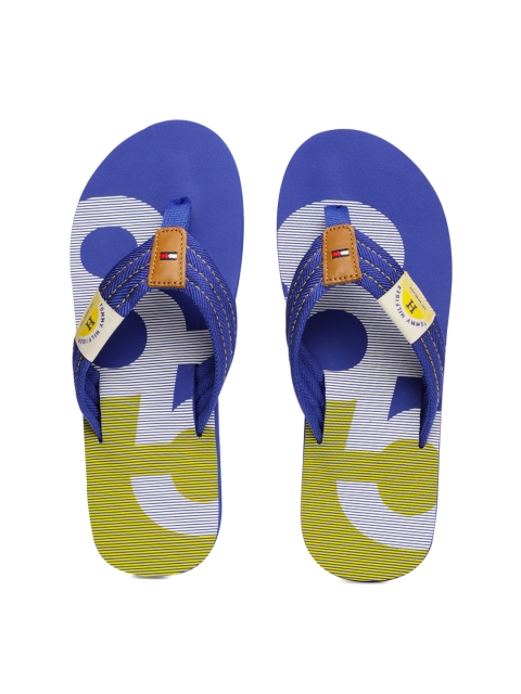 

Tommy Hilfiger Men Blue Solid Thong Flip-Flops