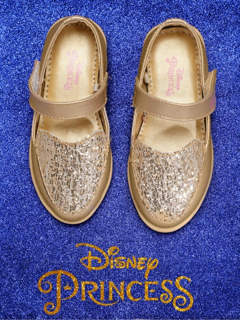 

Disney Princess Girls Embellished Ballerinas, Gold