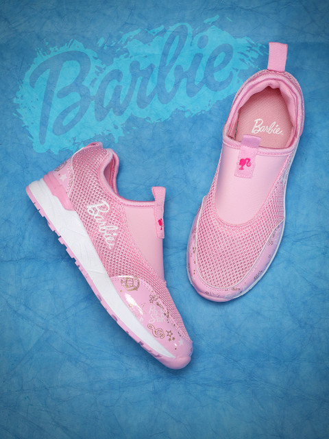 

Barbie Girls Pink Printed Detail Slip-On Sneakers