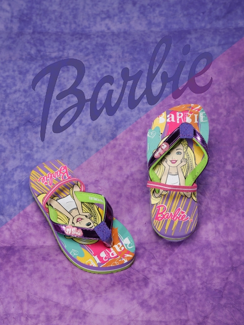 

Barbie Girls Multicoloured Printed Thong Flip-Flops, Multi