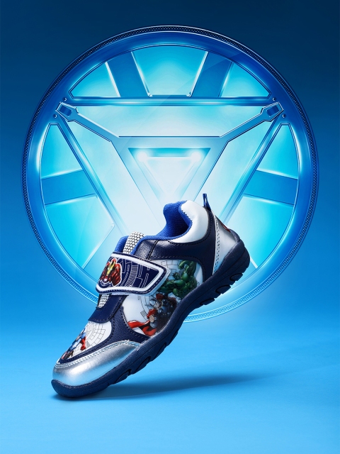 

Marvel Boys Avengers Printed Sneakers, Silver