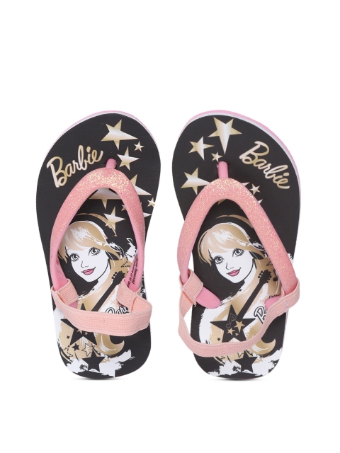 

Barbie Girls Pink & Black Printed Thong Flip-Flops