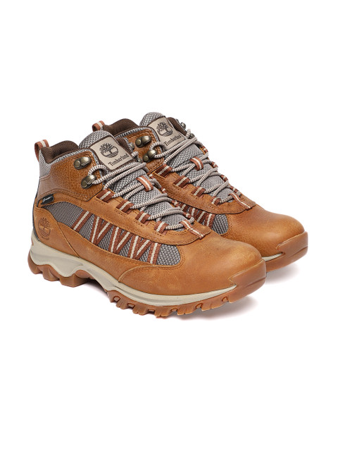 

Timberland Men Brown MT. MADDSEN Leather Sneakers