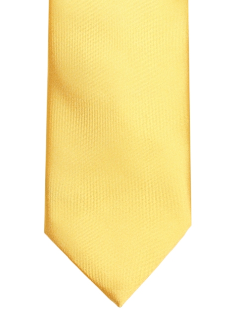 

Lino Perros Yellow Solid Broad Tie