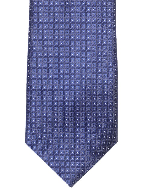 

Lino Perros Navy Blue Woven Design Broad Tie