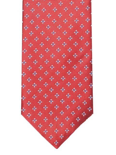 

Lino Perros Red & Blue Woven Design Broad Tie