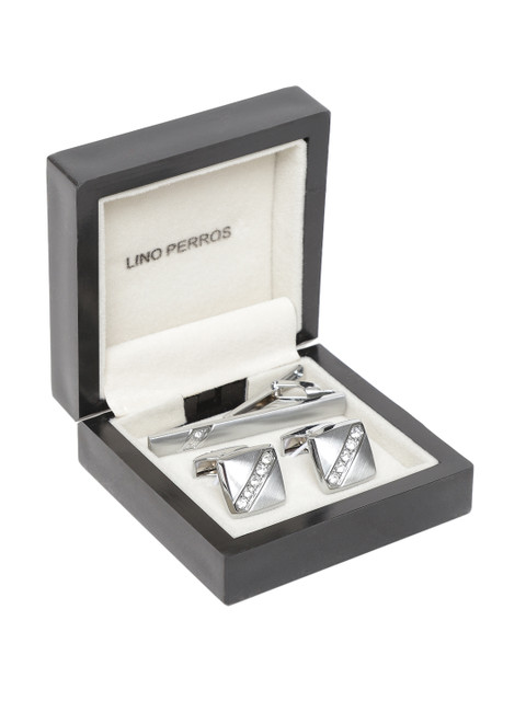 

Lino Perros Men Silver-Toned Accessory Gift Set