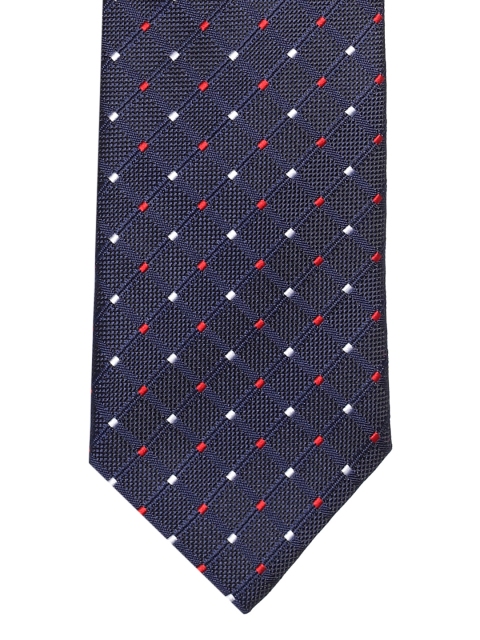 

Lino Perros Navy Blue & Red Patterned Tie