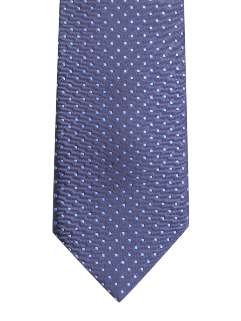 

Lino Perros Navy Blue Woven Design Broad Tie